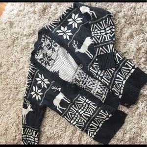 Holiday Festive Ugly Christmas Sweater Cardigan